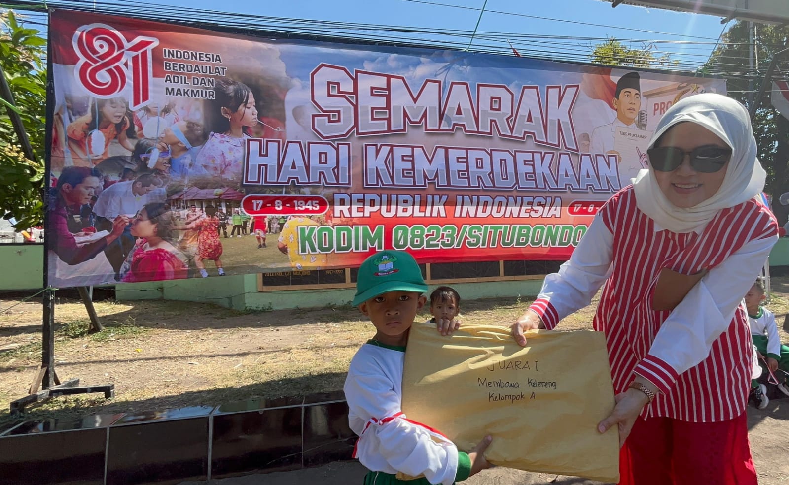 Tanamkan Jiwa Nasionalisme Sejak Dini, Kodim 0823/Situbondo Semarakkan HUT Ke-81 RI Melalui Lomba Agustusan TK Kartika IV-71