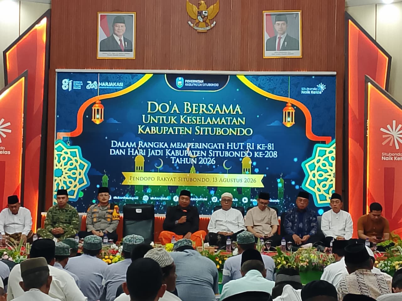 Doa Bersama, Wujud Ikhtiar dan Syukur untuk Keselamatan Situbondo di Usia ke-208